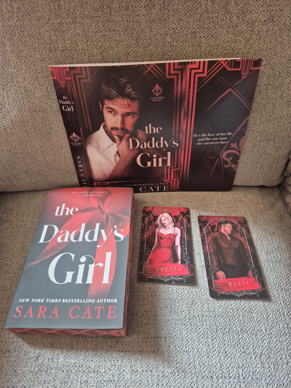 The Daddy's Girl Salicious Legacy by Sara Cate & Cards & Dust Jacket
